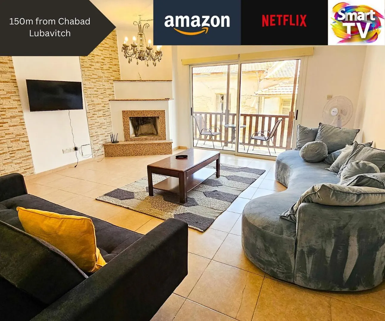 לרנקה Sky Line City Rooms, 150M From Chabad Lubavitch